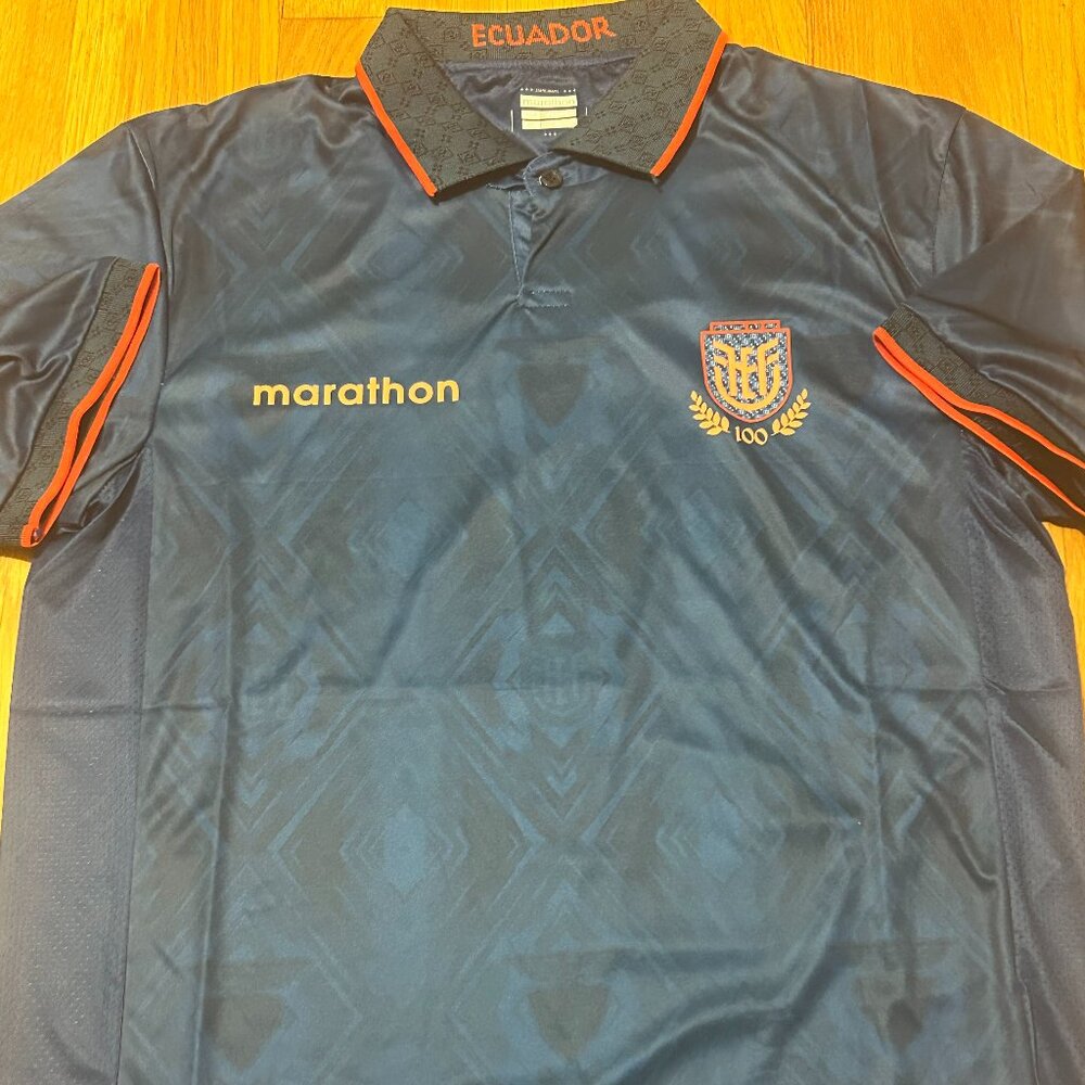 ECUADOR National Team Men's JERSEY Sz M,L,XL,2XL By Marathon NEW w tags